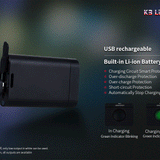 Fitorch K3 Lite - USB Rechargeable