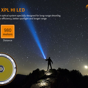 Fitorch P35R - CREE XP-L LED, 1200 Lumens, 980 Meters Throw