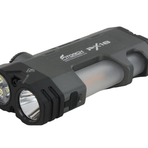 Fitorch PX18 LED flashlight black version angled view