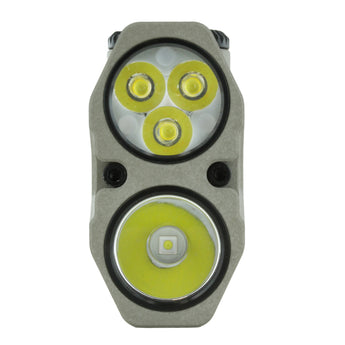 Fitorch PX18 LED flashlight marble gray version LED view - dual light source