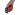 Fitorch PX18 LED flashlight orange version held in a hand with LEDs visible