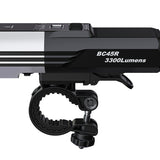 Fenix BC45R Bike Light - Side View with Mount