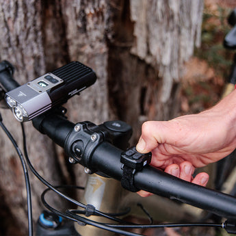 Fenix BC45R Bike Light Wireless Remote Use Attached to Bicycle