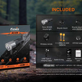 Fenix BC45R Bike Light Infographic - Box and Accessories