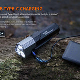Fenix BC45R Bike Light Infographic - USB-C Charge Port