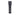 Black flashlight on a white background