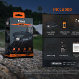 Fenix HM55R USB-C Rechargeable LED Headlamp - 1200 Lumens - Includes 1 x 18350 - Multiple Color Options