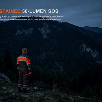 Fenix LR50R V2 - Long-Lasting SOS Output Visible from Faraway