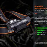 Fenix HM71R USB-C Rechargeable LED Headlamp - 1 x Luminus SFT70 and 1 x Luminus SST20 - 2700 Lumens - Includes 1 x 21700