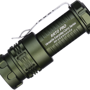 JETBeam RRT0 Pro LED Flashlight - 1680 Lumens - Uses 1 x 16340 - Green/Gray