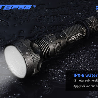 Jetbeam RRT-M1X White Laser Searchlight - 480 Lumens - Includes 1 x 5100mAh 21700