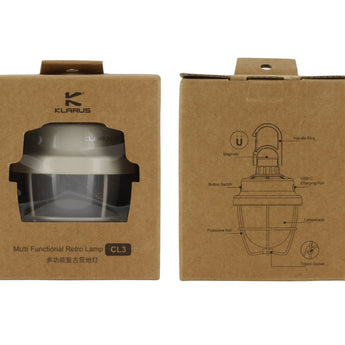 Klarus CL3 USB-C Rechargeable LED Lantern - 280 Lumens - Uses Built-in 2600mAh Li-ion Battery Pack