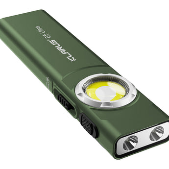 Klarus E5 Ultra Magnetic Flat-Light - Spot, Flood, and Red Light - USB-C Rechargeable 1400mAh Li-ion Battery - Multiple Colorways