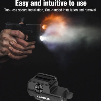 Klarus GL1 Mini LED Rechargeable Weapon Light - 600 Lumens - Uses Built-In Li-Poly Battery Pack
