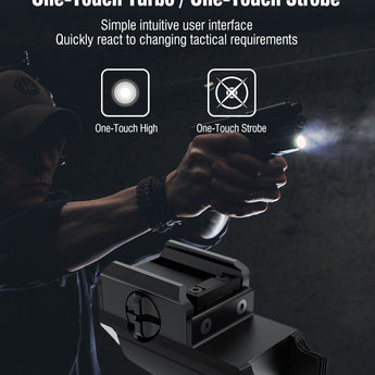 Klarus GL1 Mini LED Rechargeable Weapon Light - 600 Lumens - Uses Built-In Li-Poly Battery Pack