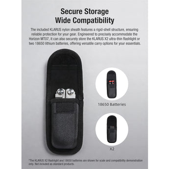 The Klarus MT07 includes a simple carry holster