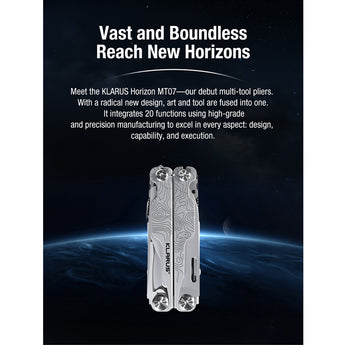 Klarus MT07 Intro graphic - integrates 20 functions