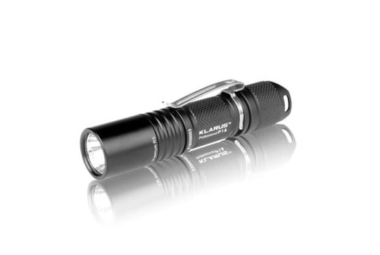 Klarus P1A LED Flashlight with CREE XP-G R5 LED 150 Lumens - Black Finish - Uses 1 x AA Battery