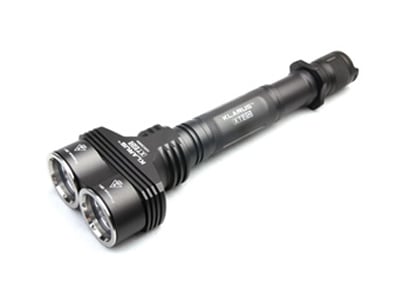 Klarus XT20 Dual Head LED Flashlight - 2x XM-L (U2) LEDs - 1200 Lumens - Military Grey Finish - Uses 4x CR123A or 2x 18650