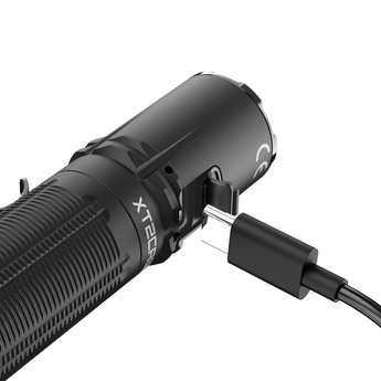 Klarus XT2CR Pro 2025 Next-Gen Tactical Flashlight - USB-C Rechargeable - 2,300 Max Lumens - Includes 1 x 18650 - Matte Black