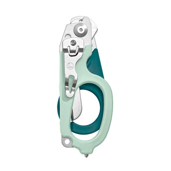 Leatherman Raptor Response Shears - Icy Mint - Closed, Pocket Clip Showing