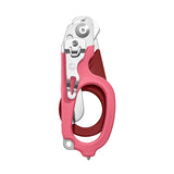 Leatherman Raptor Response Shears - Red/Pink - Closed, Pocket Clip Showing
