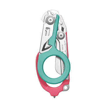 Leatherman Raptor Response Shears - South Beach - Closed, Oxygen Tank Wrench Showing