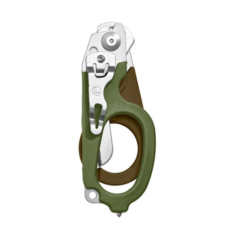 Leatherman Raptor Response Shears - Woodland - Closed, Pocket Clip Showing