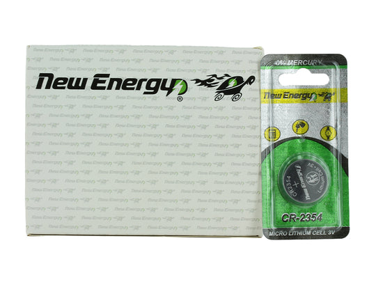 New Energy CR2354 3V 560mAh Lithium Primary (LiMNO2) Coin Cell Battery - Hologram Packaging - 24pc Carton Tear Strip