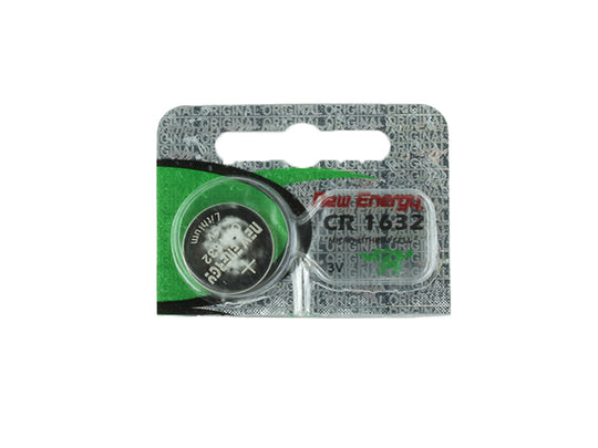CR 1632 battery in a New Energy packaging on a white background