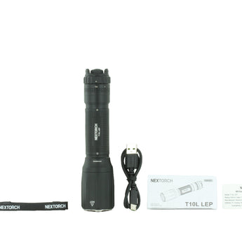 Nextorch T10L USB-C Rechargeable LEP Flashlight - 520 Lumens - Includes 1 x 21700