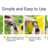 Nitecore AP01 Air Pump - Easy to Use in 4 Steps