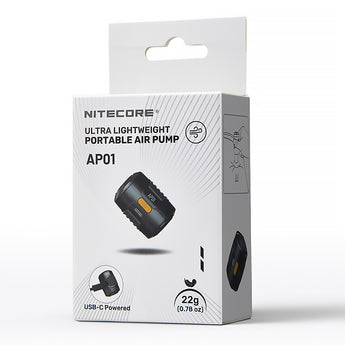 Nitecore AP01 Air Pump - In Box Packaging