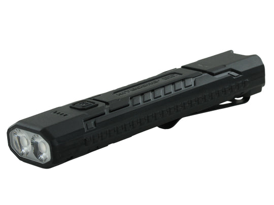 Nitecore EDC07 Flat Flashlight - Left Facing Angled View - Black