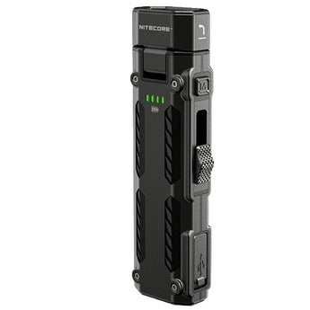 Nitecore EDC09 upright with battery indicator active
