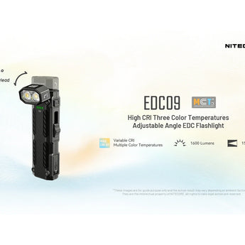 EDC09 quick overview slide with high CRI and 3 color temps