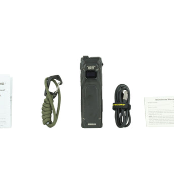 Nitecore EDC23 Saber USB-C Rechargeable LED Flashlight - 2500 Lumens - 2 x NiteLab UHi 25 - Uses Built-in 1500mAh Li-ion Battery Pack