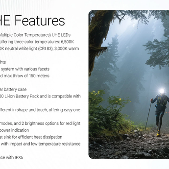 Nitecore HA27 UHE - All Features Overview Slide