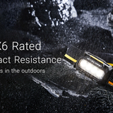 Nitecore HA27 UHE - IPX6 Waterproof, 1 meter impact resistant slide