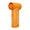 Nitecore NEF Nano Palm-Sized High-Speed Handheld Fan - Angled Left - Orange
