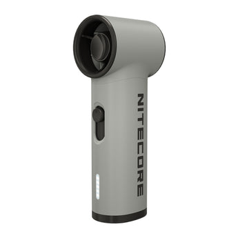 Nitecore NEF01 Lite Portable Fan - Gray - Angled Left