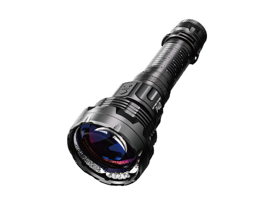 Nitecore P40 USB-C Rechargeable Ultra-Long Throw Dual Beam LEP Flashlight - Downward Angled View