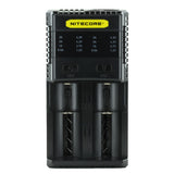 Nitecore Superb Charger SC2 2-Channel Selectable Current Smart Battery Charger for Li-ion, Ni-Cd, NiMH Batteries, and USB Devices
