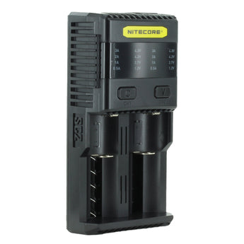 Nitecore Superb Charger SC2 2-Channel Selectable Current Smart Battery Charger for Li-ion, Ni-Cd, NiMH Batteries, and USB Devices