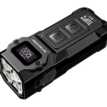 Nitecore TUP 2 USB-C Rechargeable LED Keychain Flashlight - 1200 Lumens - NiteLab MCT UHE - Uses Built-in 1300mAh Li-ion Battery Pack - Multiple Color Options