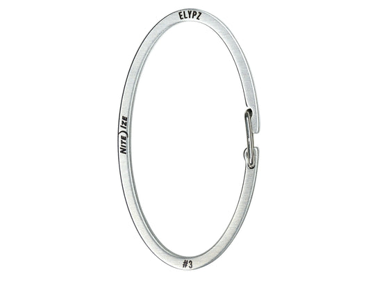 Nite Ize Elypz - Standing Upright Facing Labels, Stainless Steel Version