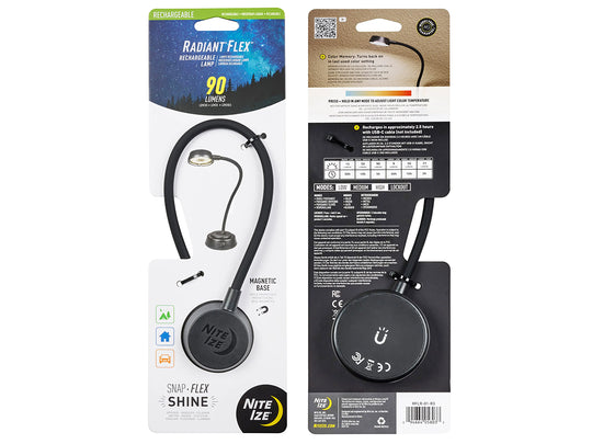 Nite Ize Radiant Flex Light Packaging - Front and Back