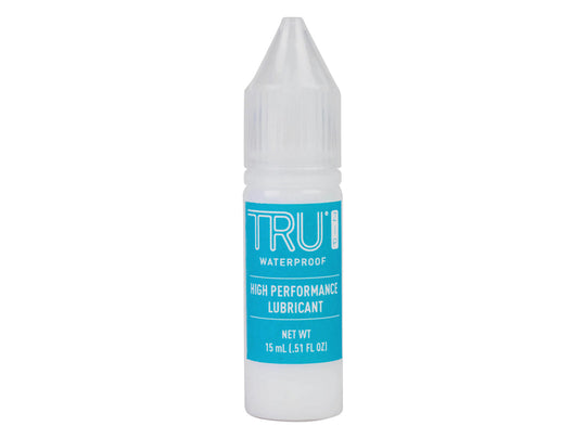 Nite Ize TRU Zip Lubricant Bottle - Standing Upright Facing Label