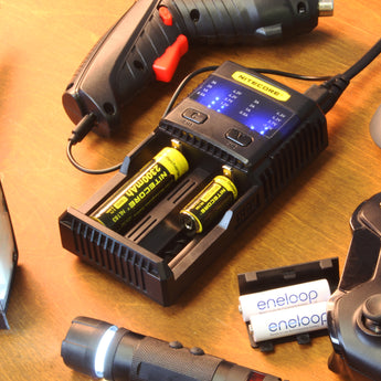 Nitecore Superb Charger SC2 2-Channel Selectable Current Smart Battery Charger for Li-ion, Ni-Cd, NiMH Batteries, and USB Devices