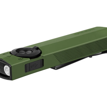 Olight ArkPro Rechargeable LED Flashlight - 1500 Lumens - Cool White - Uses Built-in 2000mAh Li-ion Battery Pack - Multiple Color Options